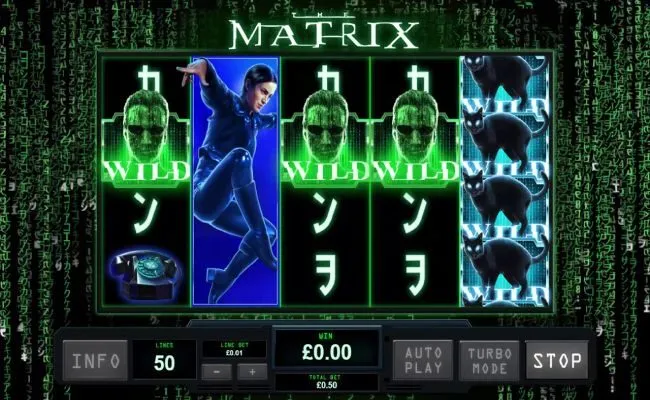 Biểu tượng Wild và Scatter trong game The Matrix Slots